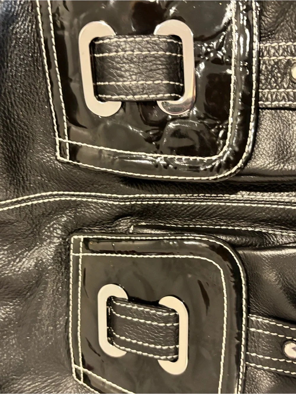 Charlie Lapson Black Leather Shoulder Bag